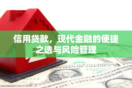 班玛信用贷款，现代金融的便捷之选与风险管理