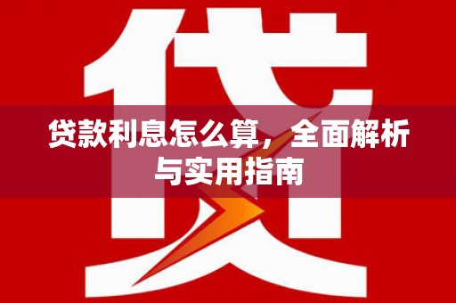 班玛贷款利息怎么算，全面解析与实用指南