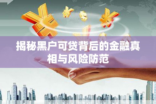 班玛揭秘黑户可贷背后的金融真相与风险防范