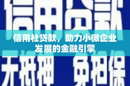 班玛信用社贷款，助力小微企业发展的金融引擎