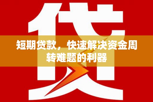 班玛短期贷款，快速解决资金周转难题的利器