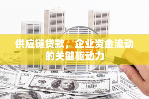 班玛供应链贷款，企业资金流动的关键驱动力