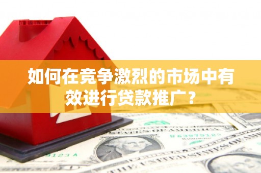 班玛如何在竞争激烈的市场中有效进行贷款推广？
