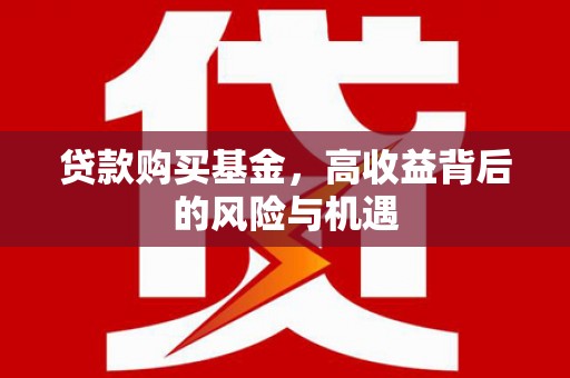 班玛贷款购买基金，高收益背后的风险与机遇