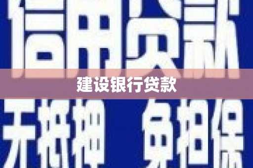 班玛建设银行贷款