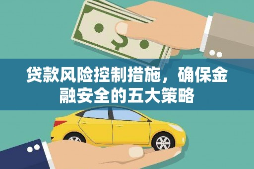 班玛贷款风险控制措施，确保金融安全的五大策略