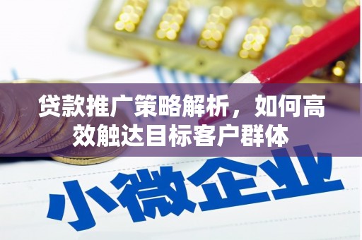 班玛贷款推广策略解析，如何高效触达目标客户群体