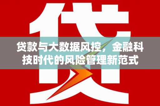 班玛贷款与大数据风控，金融科技时代的风险管理新范式
