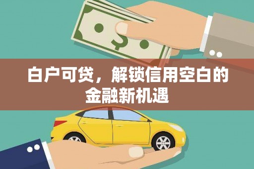 班玛白户可贷，解锁信用空白的金融新机遇