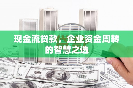 班玛现金流贷款，企业资金周转的智慧之选