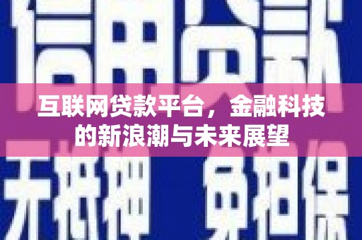 班玛互联网贷款平台，金融科技的新浪潮与未来展望