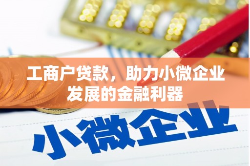 班玛工商户贷款，助力小微企业发展的金融利器