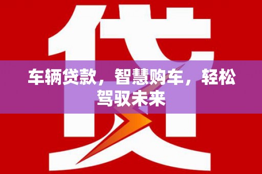 班玛车辆贷款，智慧购车，轻松驾驭未来