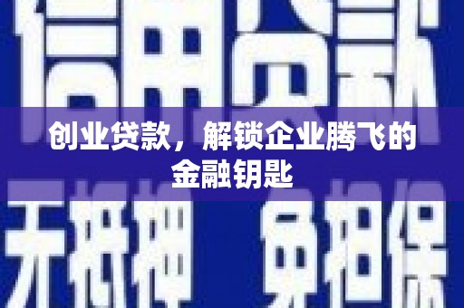班玛创业贷款，解锁企业腾飞的金融钥匙